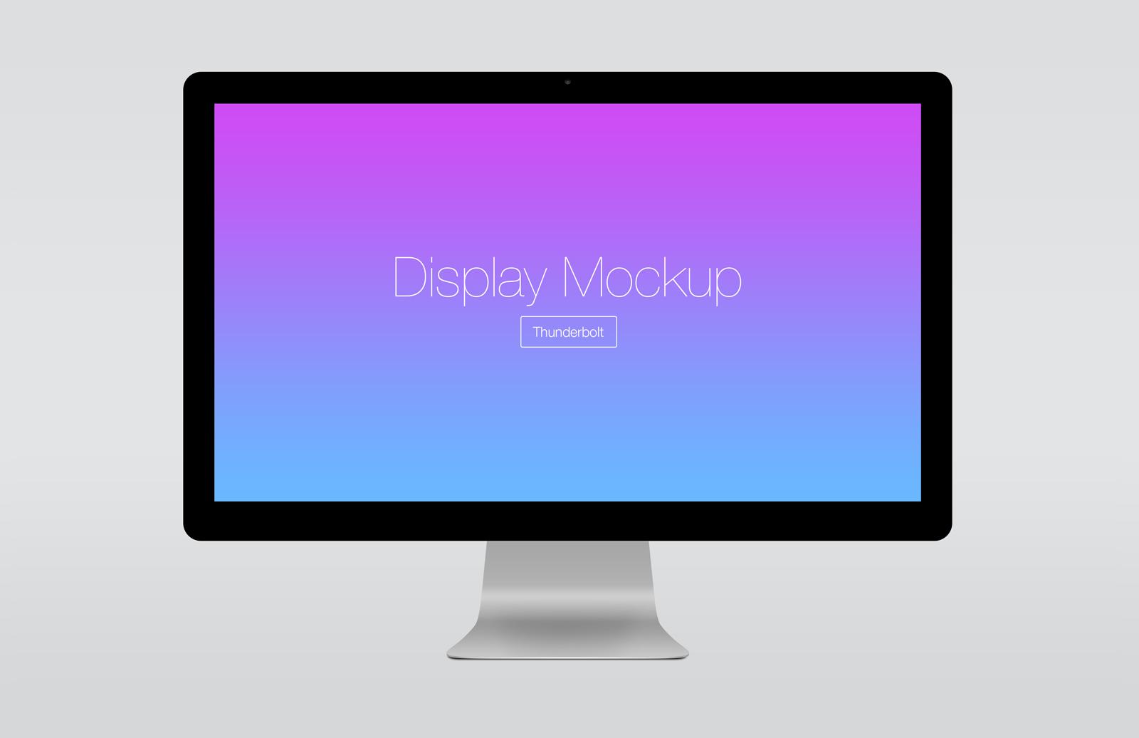 Large Thunderbolt Display Mockup