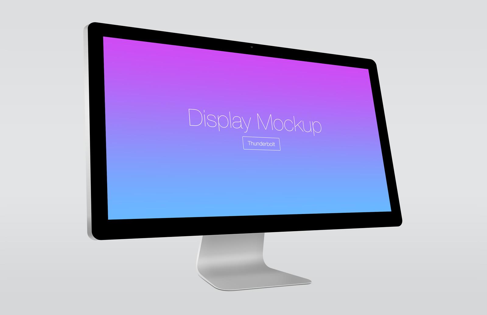 Large Thunderbolt Display Mockup