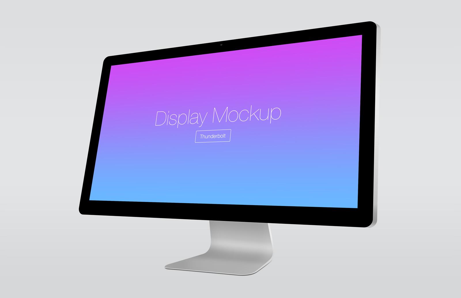 Large Thunderbolt Display Mockup