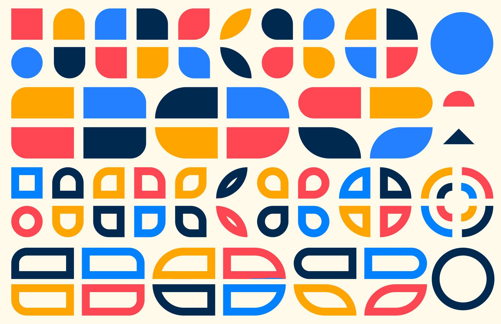Large Geometric Photoshop Shapes