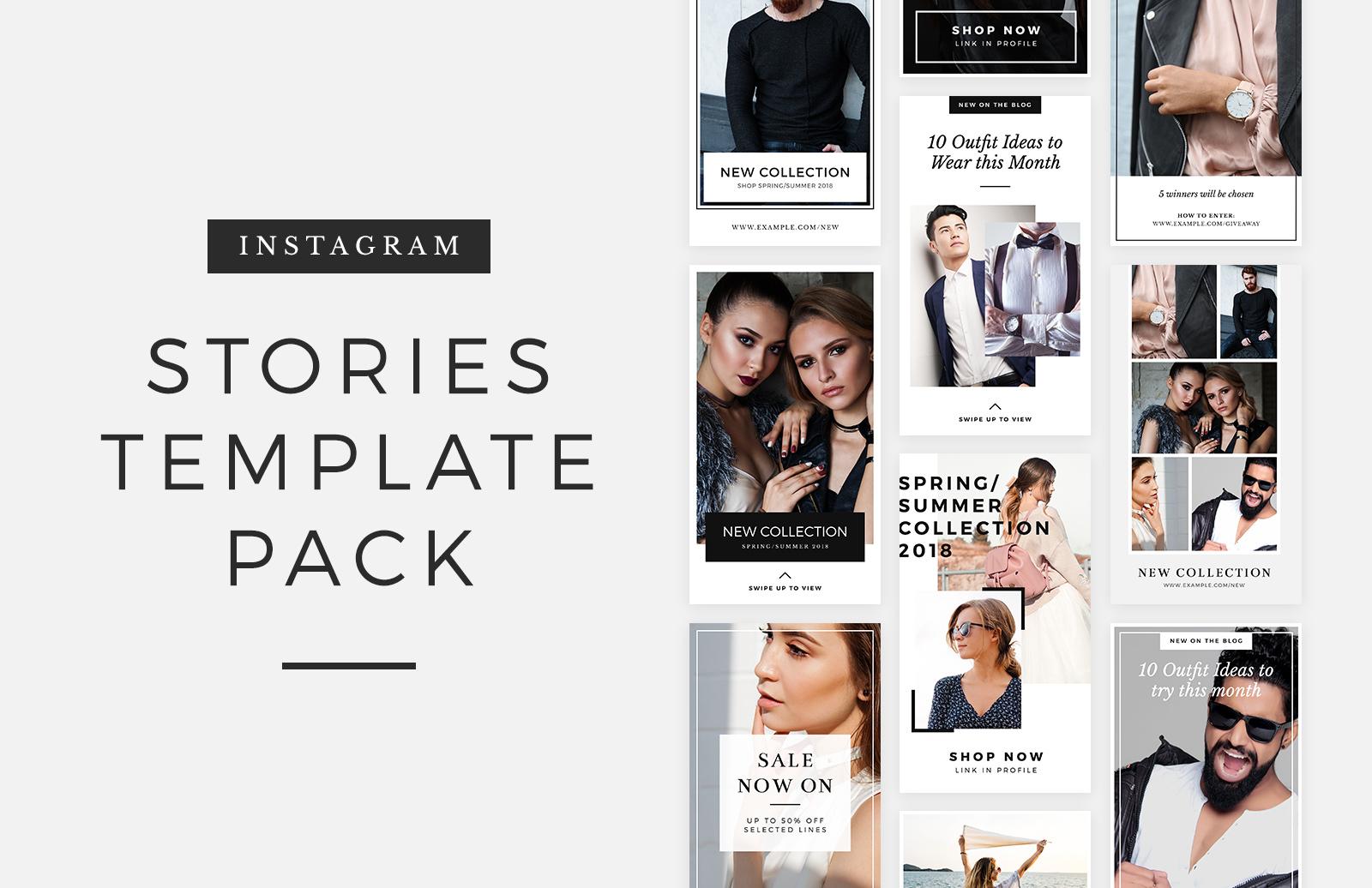 Large Free Instagram Stories Template Pack