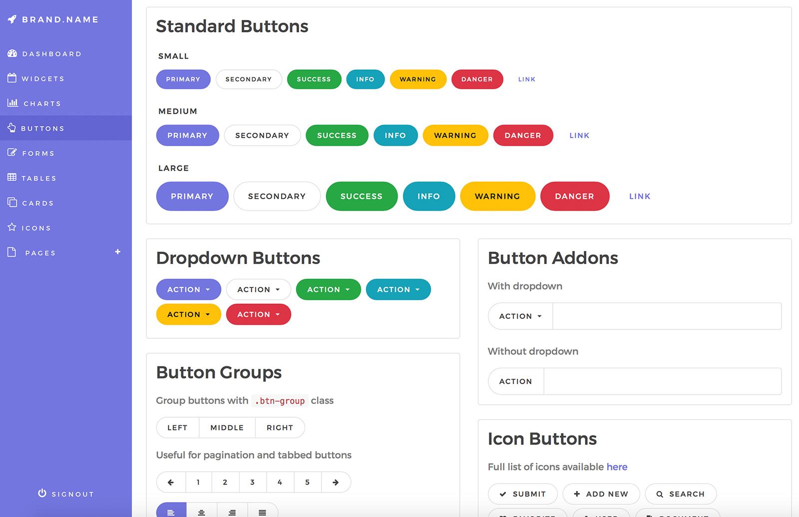 Large Bootstrap 4 Admin Dashboard Template