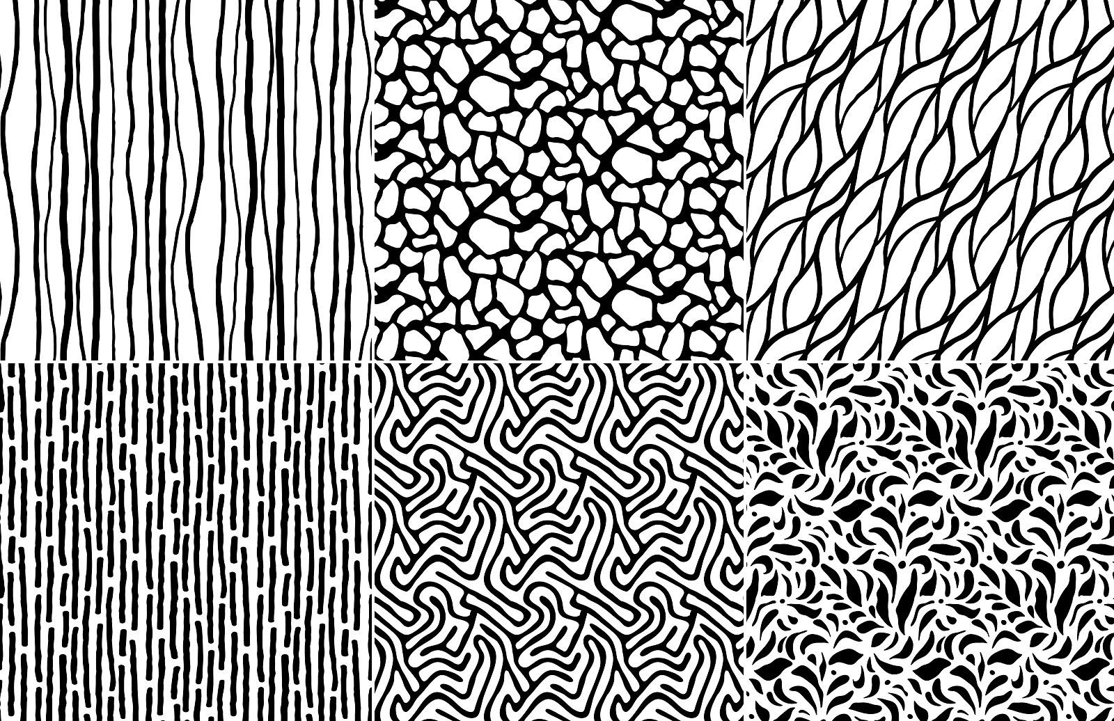 Large Free Organic Seamless Vector Patterns