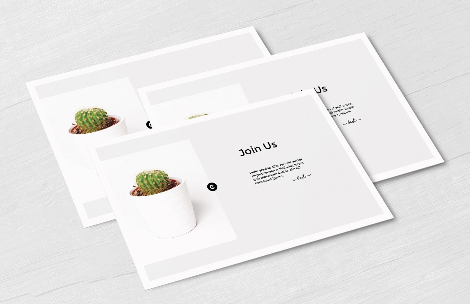 Large Free Postcard Mockups