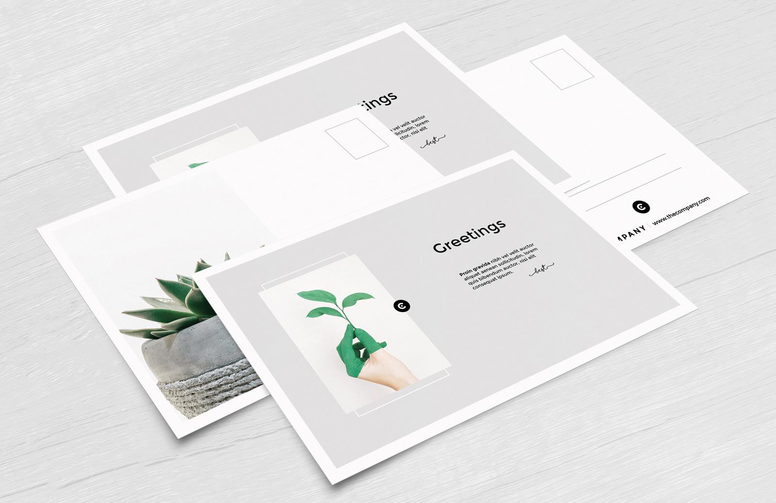 Large Free Postcard Mockups