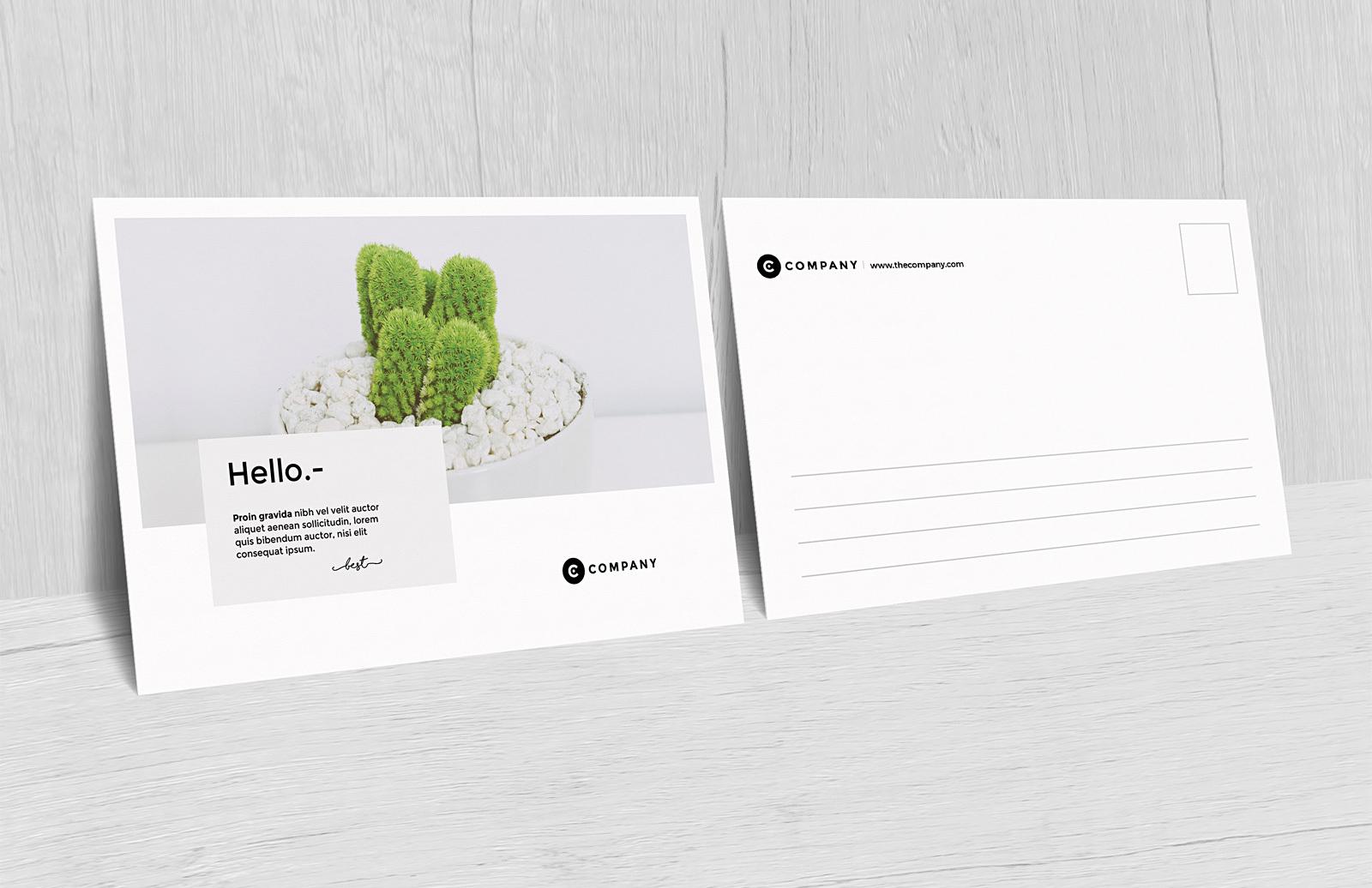 Large Free Postcard Mockups