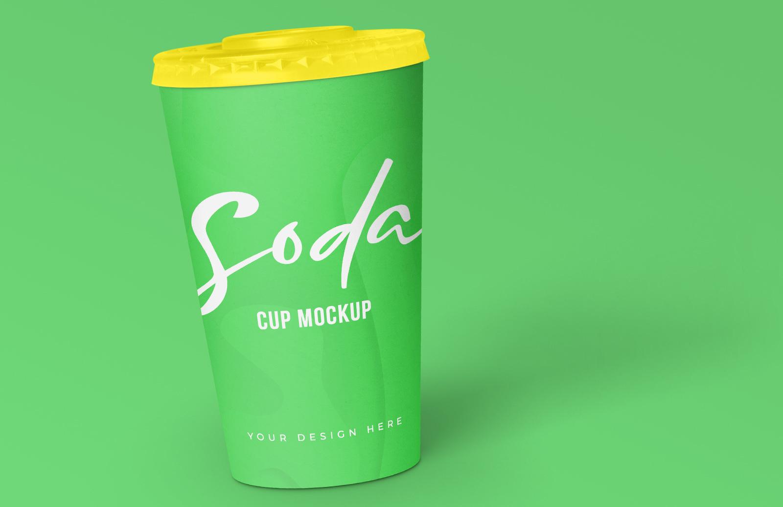 Large Free Soda Cup Mockup