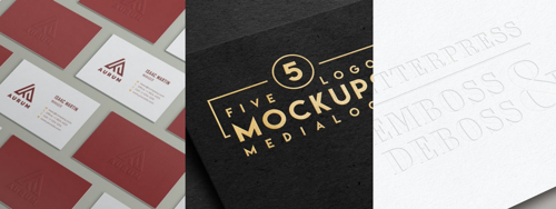 17 Eye-Catching Embossed Business Card Mockups to Make an Impression