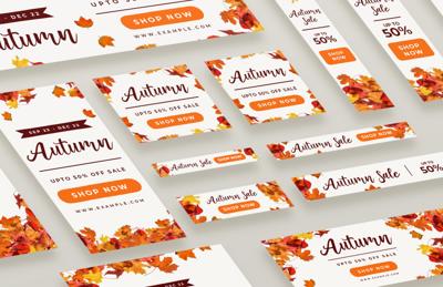 Autumn Web Banners & Social Media Pack