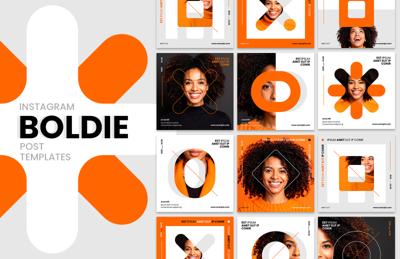 Boldie Instagram Post Templates - (AI)