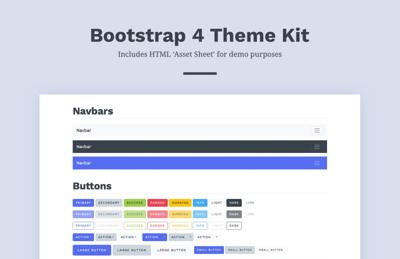 Free Bootstrap 4 SASS Theme Kit