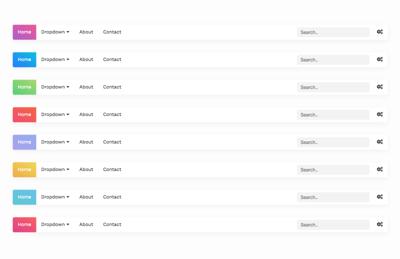 Free CSS Gradient Menu Bars