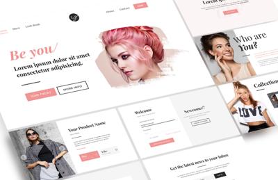 Elegant Modern Web Layouts Set
