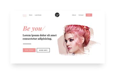 Elegant Modern Web Layouts Set