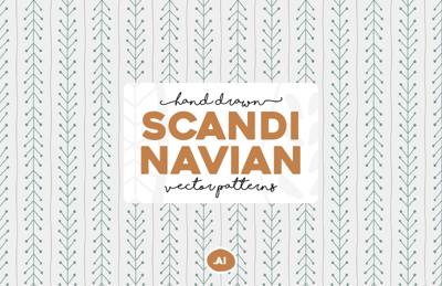 Hand Drawn Scandinavian Vector Patterns