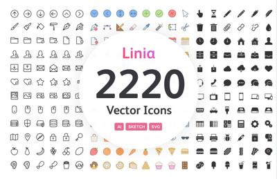 Linia - Complete Icon Set