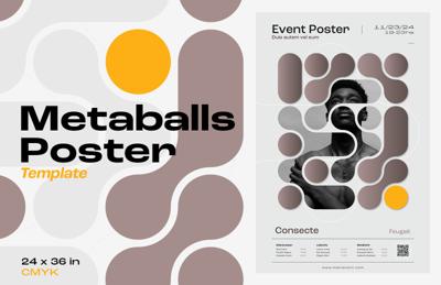 Metaballs Poster Template