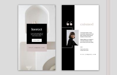 Modern and Clean Instagram Stories Layouts - (AI)