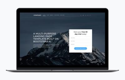 Multipurpose Landing Page Bootstrap Template