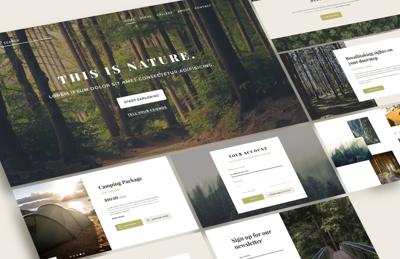 Nature Web Layouts Set