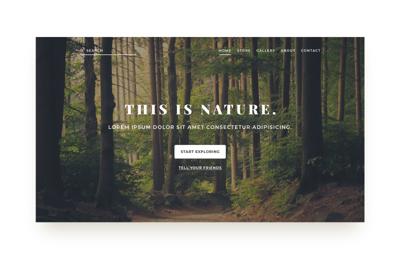 Nature Web Layouts Set
