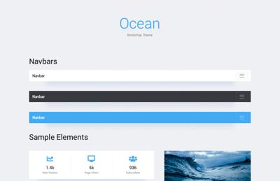 Ocean - Bootstrap 4 Theme