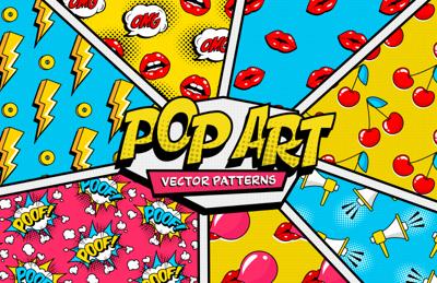 Pop Art Vector Patterns