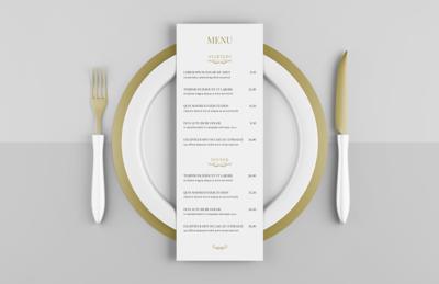 Restaurant Menu Mockup