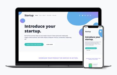 Startup Landing Page Bootstrap Template