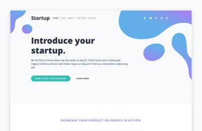 Startup Landing Page Bootstrap Template