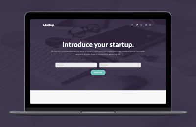 Bootstrap 4 Startup Landing Page Template