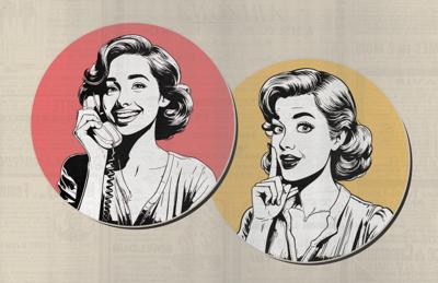 Vector Characters 1950's Style