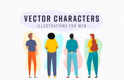 Vector Characters Illustrations for Web