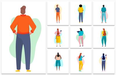 Vector Characters Illustrations for Web