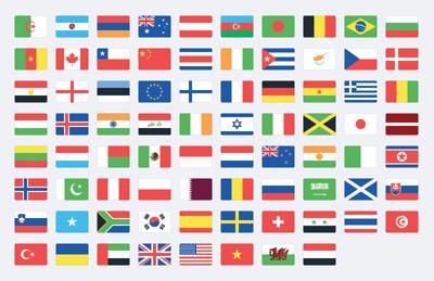 Vector World Flag Icons (SVG)