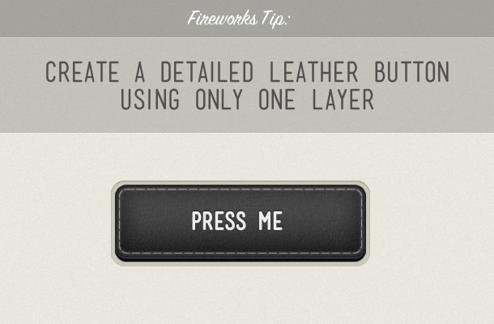 Fireworks Tip: Create a Detailed Leather Button Using Only One Layer
