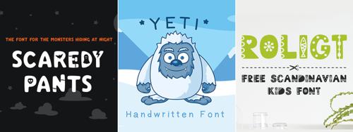 25 Fun and Playful Kid's Fonts