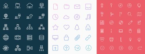 37 Gorgeous, Simple Line Icon Sets