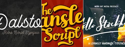 21 Retro Script Fonts from the 70s, 80s, and 90s