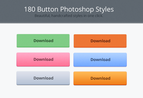180 Button Photoshop Styles