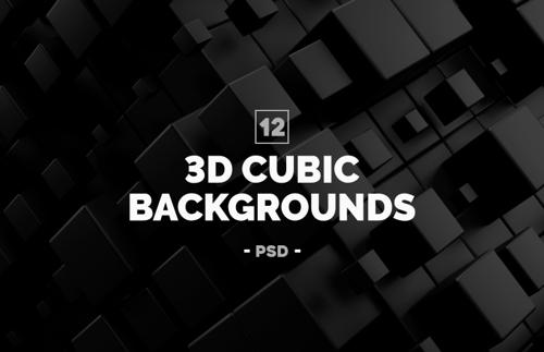 3D Cubic Backgrounds