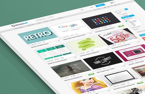 3D Perspective Web Mock-up