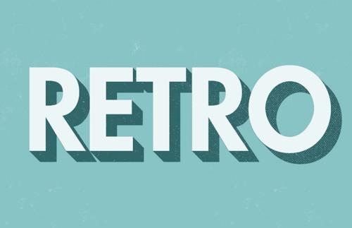 3D Retro Text Effect Actions