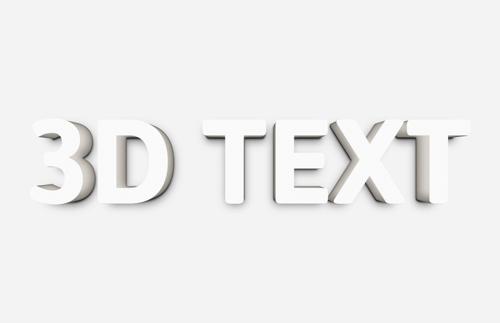 3D Text Effect for Photoshop