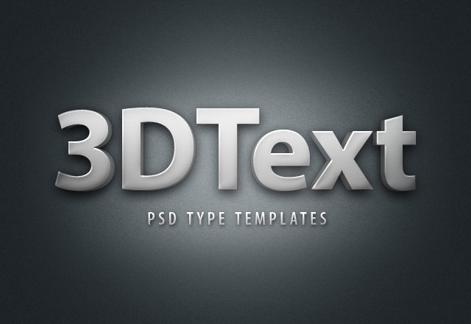 3D Text Styles Template