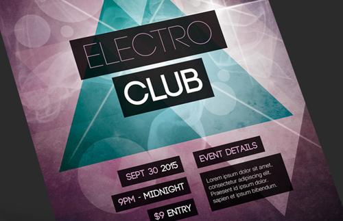 80s Inspired Electro Flyer