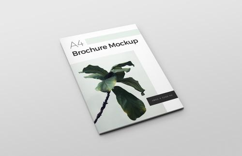 Free A4 Brochure Mockup for Photoshop