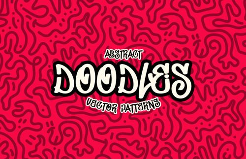 Abstract Doodles Vector Patterns