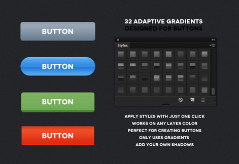 Adaptive Button Gradient Styles