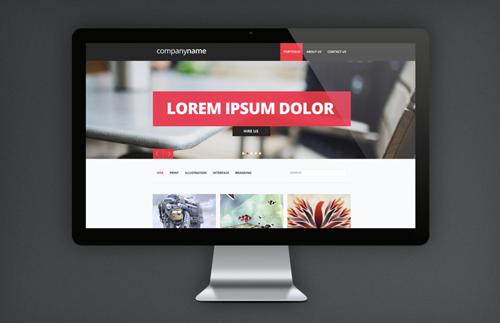 Agency Portfolio Single Page Layout (HTML/CSS)